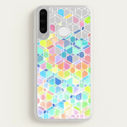 Bright Hexagon Pattern  - Pattern Phone Case for Huawei P30 Lite