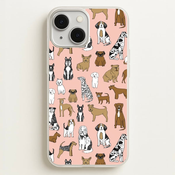 Dog Breeds - Animal Pattern  - Pattern Phone Case for iPhone 13