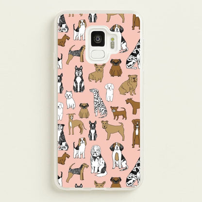 Dog Breeds - Animal Pattern  - Pattern Phone Case for Galaxy S9