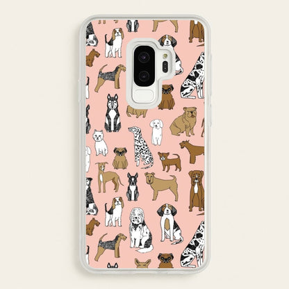 Dog Breeds - Animal Pattern  - Pattern Phone Case for Galaxy S9 Plus