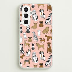 Dog Breeds - Animal Pattern  - Pattern Phone Case for Galaxy S23FE