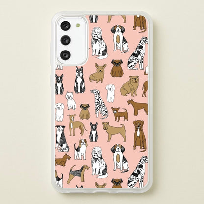 Dog Breeds - Animal Pattern  - Pattern Phone Case for Galaxy A41