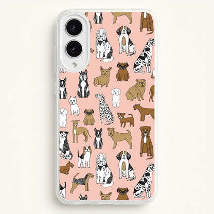 Dog Breeds - Animal Pattern  - Pattern Phone Case for Galaxy S25 Edge