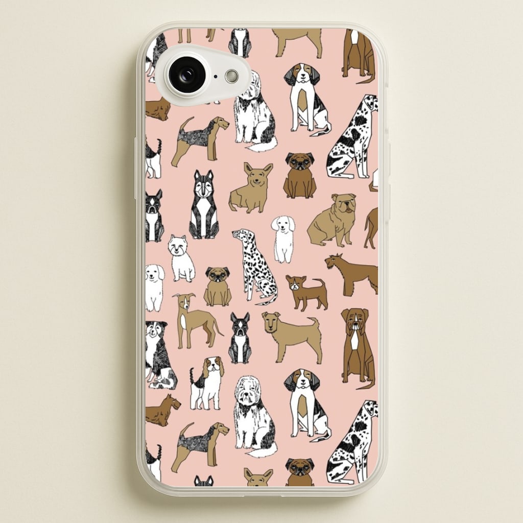 Dog Breeds - Animal Pattern  - Pattern Phone Case for iPhone 16e