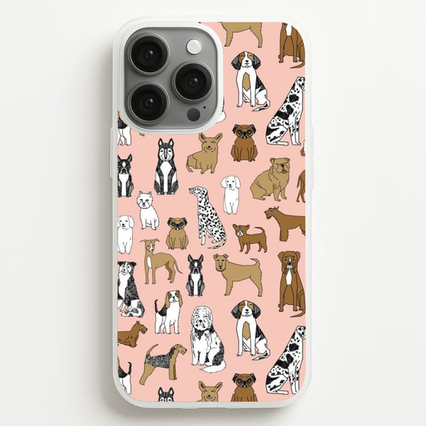 Dog Breeds - Animal Pattern  - Pattern Phone Case for iPhone 13 Pro Max