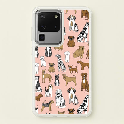 Dog Breeds - Animal Pattern  - Pattern Phone Case for Galaxy S20 Ultra