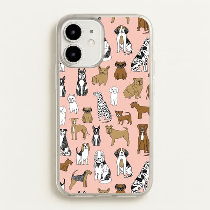 Dog Breeds - Animal Pattern  - Pattern Phone Case for iPhone 12 Mini