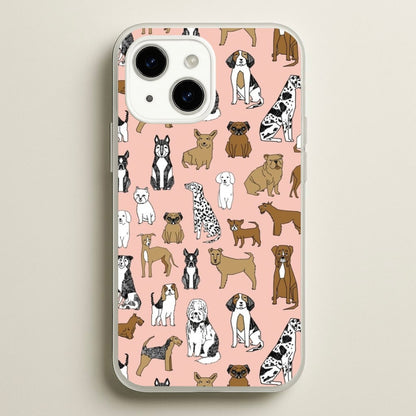 Dog Breeds - Animal Pattern  - Pattern Phone Case for iPhone 14 Plus
