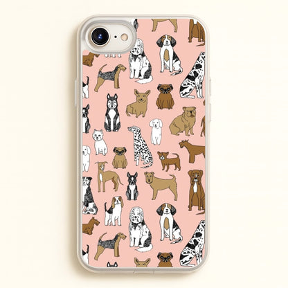 Dog Breeds - Animal Pattern  - Pattern Phone Case for iPhone 6 Plus / 7 Plus / 8 Plus