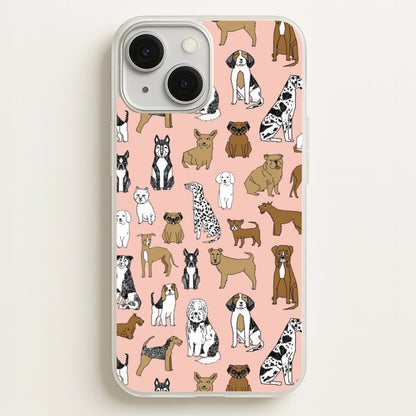 Dog Breeds - Animal Pattern  - Pattern Phone Case for iPhone 13 Mini