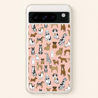 Dog Breeds - Animal Pattern  - Pattern Phone Case for Google Pixel 8 Pro