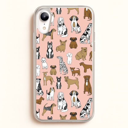 Dog Breeds - Animal Pattern  - Pattern Phone Case for iPhone XR