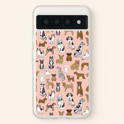 Dog Breeds - Animal Pattern  - Pattern Phone Case for Google Pixel 7 Pro