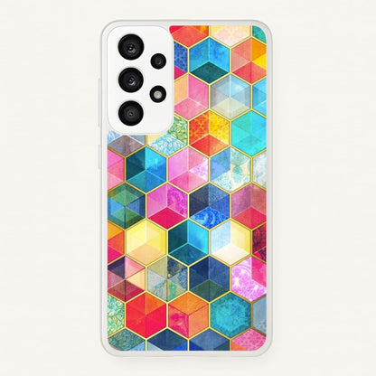 Colourful Honeycomb Pattern  - Pattern Phone Case for Galaxy A53