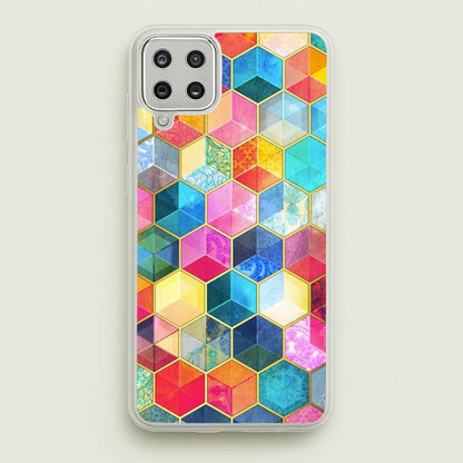 Colourful Honeycomb Pattern  - Pattern Phone Case for Galaxy A12