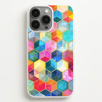 Colourful Honeycomb Pattern  - Pattern Phone Case for iPhone 13 Pro Max