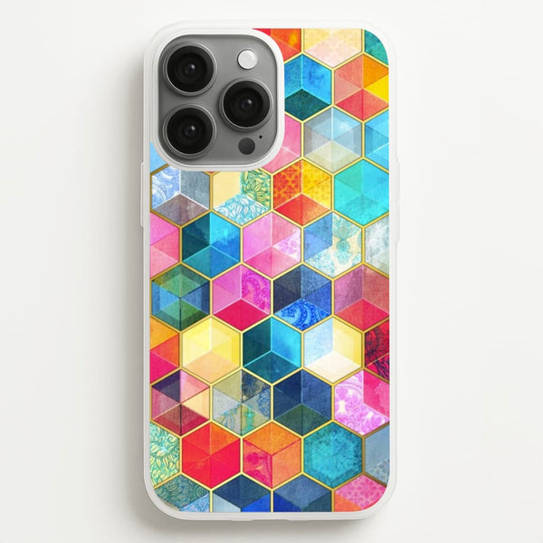 Colourful Honeycomb Pattern  - Pattern Phone Case for iPhone 13 Pro Max