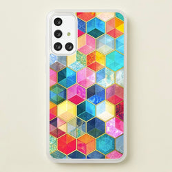 Colourful Honeycomb Pattern  - Pattern Phone Case for Galaxy A71