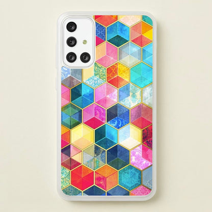 Colourful Honeycomb Pattern  - Pattern Phone Case for Galaxy A71