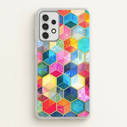 Colourful Honeycomb Pattern  - Pattern Phone Case for Galaxy A52 / A52s