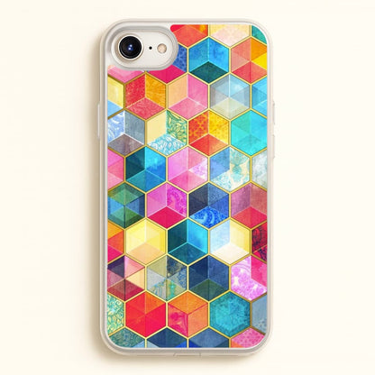 Colourful Honeycomb Pattern  - Pattern Phone Case for iPhone 6 Plus / 7 Plus / 8 Plus