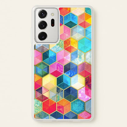 Colourful Honeycomb Pattern  - Pattern Phone Case for Galaxy Note 20 Ultra