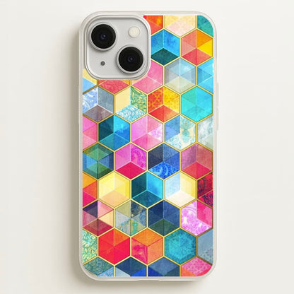 Colourful Honeycomb Pattern  - Pattern Phone Case for iPhone 13 Mini