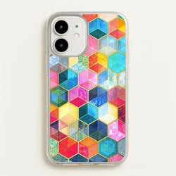 Colourful Honeycomb Pattern  - Pattern Phone Case for iPhone 12 Mini