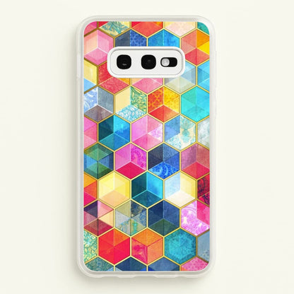 Colourful Honeycomb Pattern  - Pattern Phone Case for Galaxy S10e