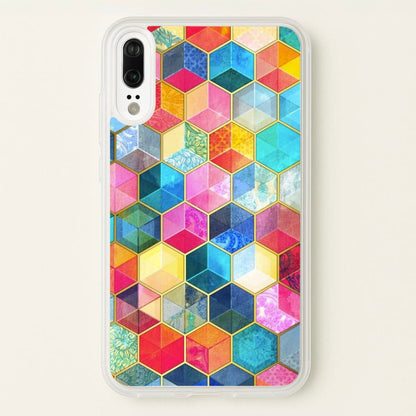 Colourful Honeycomb Pattern  - Pattern Phone Case for Huawei P20