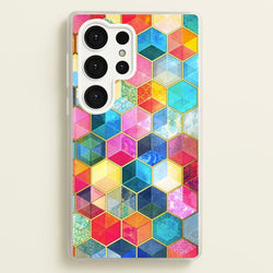 Colourful Honeycomb Pattern  - Pattern Phone Case for Galaxy S25 Ultra