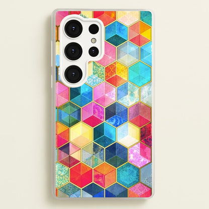 Colourful Honeycomb Pattern  - Pattern Phone Case for Galaxy S25 Ultra
