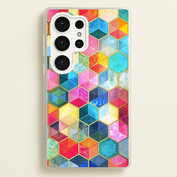 Colourful Honeycomb Pattern  - Pattern Phone Case for Galaxy S25 Ultra