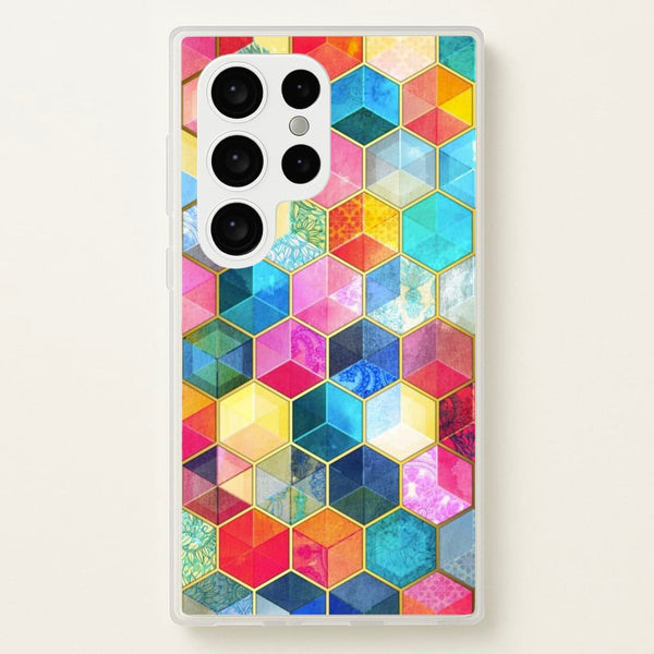 Colourful Honeycomb Pattern  - Pattern Phone Case for Galaxy S24 Ultra