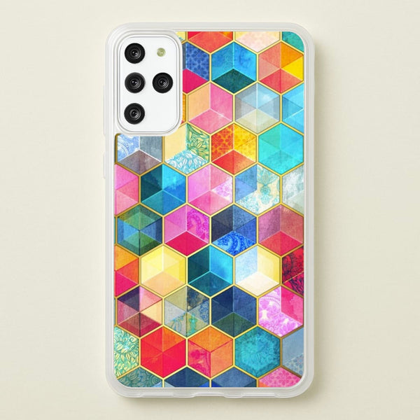 Colourful Honeycomb Pattern  - Pattern Phone Case for Galaxy S20 Plus