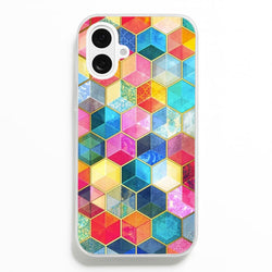 Colourful Honeycomb Pattern  - Pattern Phone Case for iPhone 16 Plus