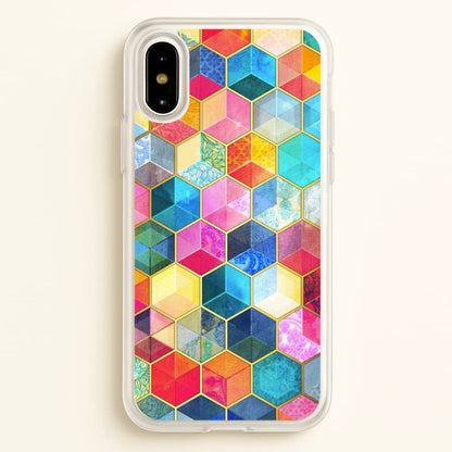 Colourful Honeycomb Pattern  - Pattern Phone Case for iPhone X / XS