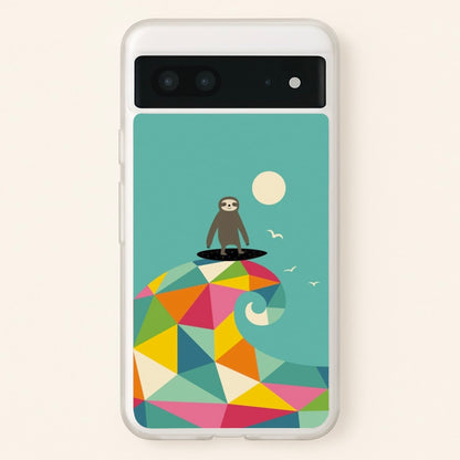 Surfing Sloth  - Animal Phone Case for Google Pixel 7