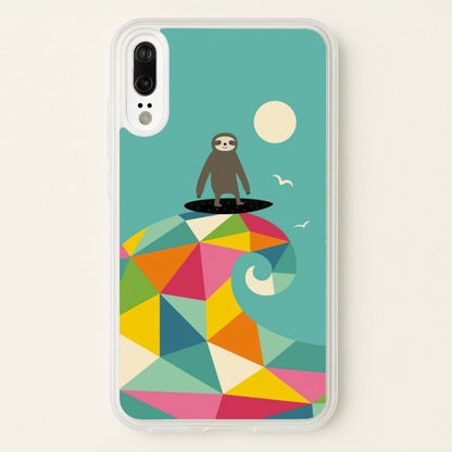 Surfing Sloth  - Animal Phone Case for Huawei P20