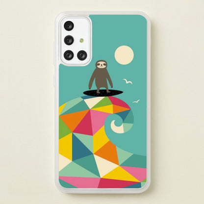 Surfing Sloth  - Animal Phone Case for Galaxy A71
