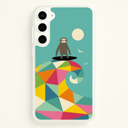 Surfing Sloth  - Animal Phone Case for Galaxy S23