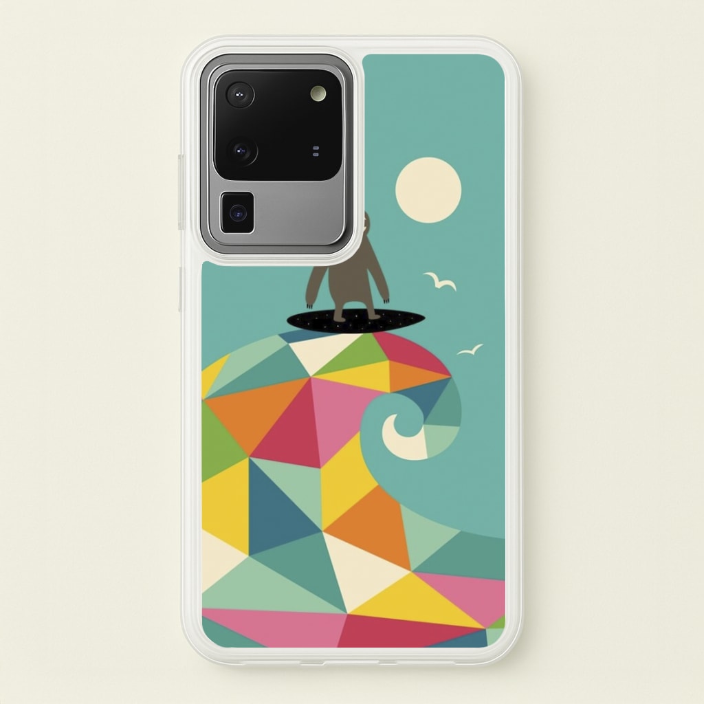 Surfing Sloth  - Animal Phone Case for Galaxy S20 Ultra