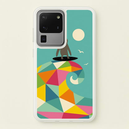 Surfing Sloth  - Animal Phone Case for Galaxy S20 Ultra