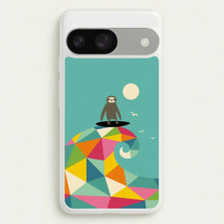 Surfing Sloth  - Animal Phone Case for Google Pixel 9 / 9 Pro