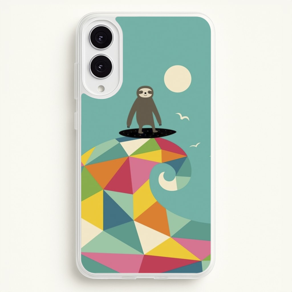 Surfing Sloth  - Animal Phone Case for Galaxy S25 Edge
