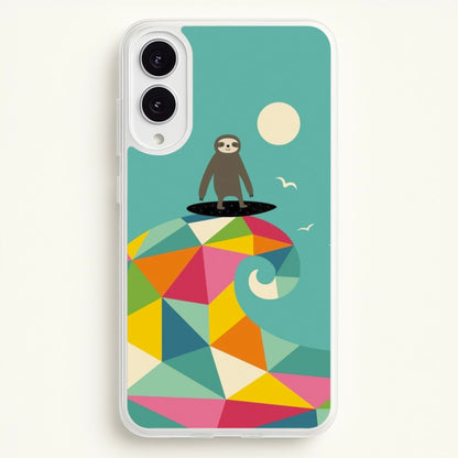 Surfing Sloth  - Animal Phone Case for Galaxy S25 Edge