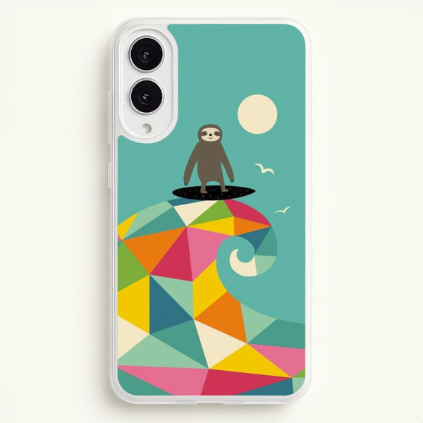 Surfing Sloth  - Animal Phone Case for Galaxy S25 Edge