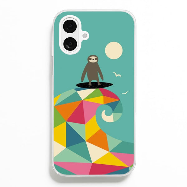 Surfing Sloth Phone Case