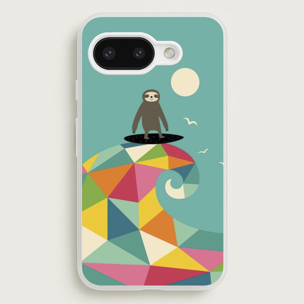 Surfing Sloth  - Animal Phone Case for Google Pixel 9a