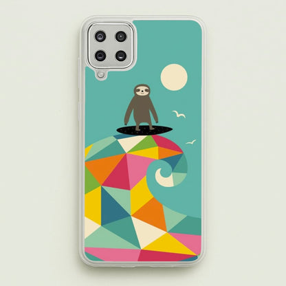 Surfing Sloth  - Animal Phone Case for Galaxy A12